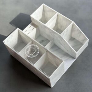 Organisateur | Acrylique | Marble Blanc