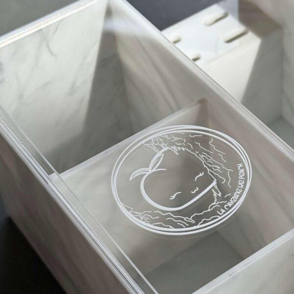 Organisateur | Acrylique | Marble Blanc – Image 2